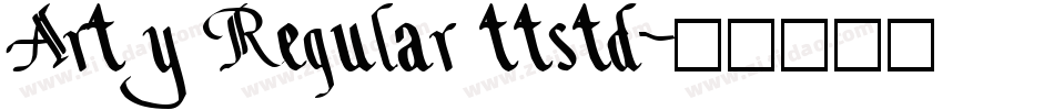 Arty Regular ttstd字体转换